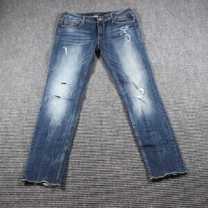 Vigoss Women's Straight Leg Jeans - Blue